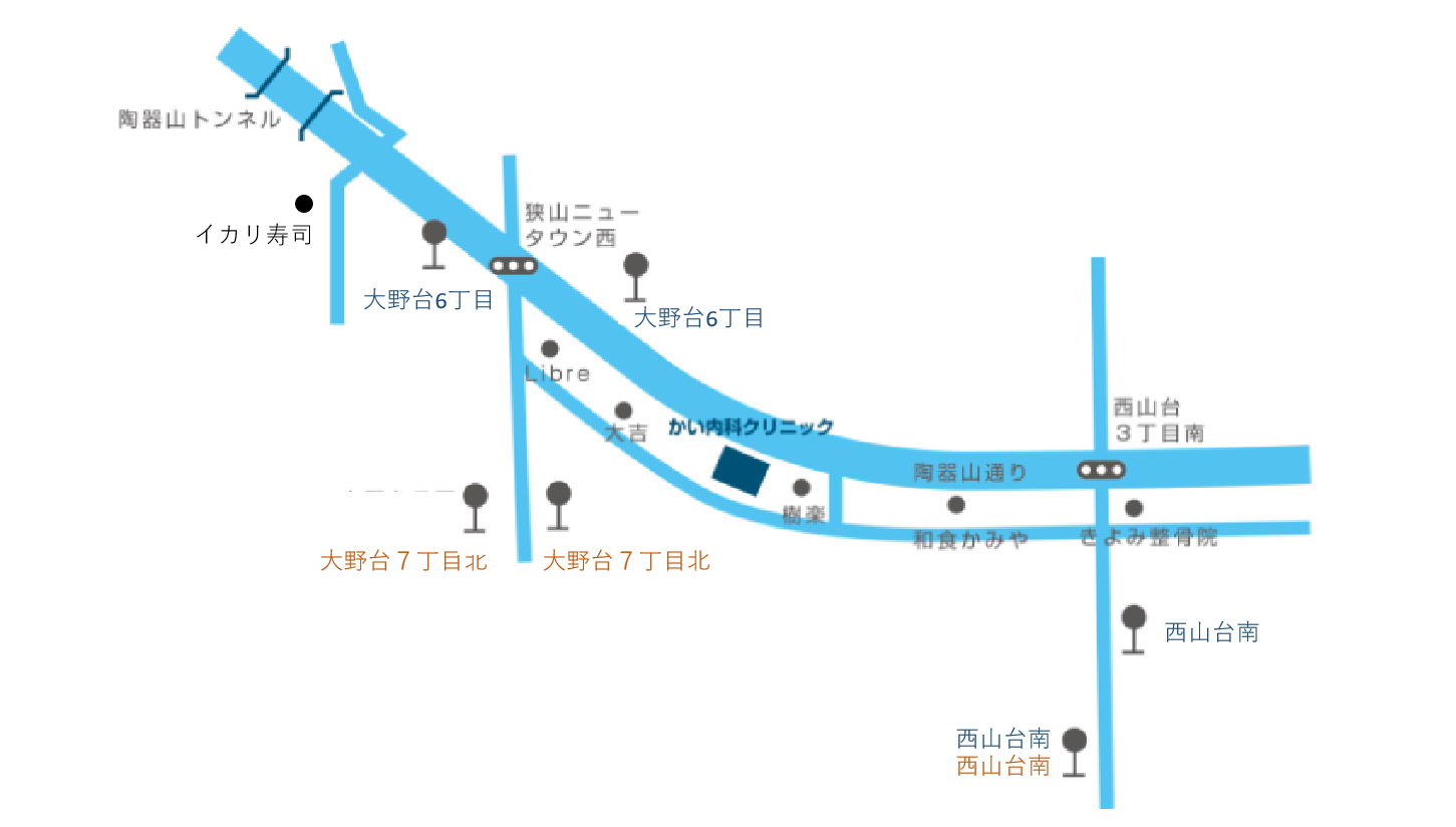 バスでお越しの場合